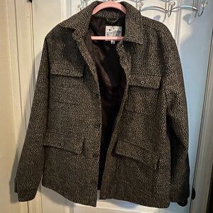 Lucky Brand Charcoal Coat Size Large